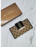 GUCCI GG CANVAS WEB CONTINENTAL LONG WALLET