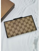 GUCCI GG CANVAS WEB CONTINENTAL LONG WALLET