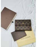 LOUIS VUITTON DAMIER EBENE CANVAS WALLET -FULL SET-