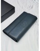 CHANEL CC CAVIAR LEATHER LONG WALLET -FULL SET-