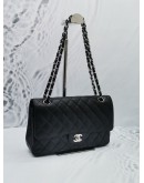 CHANEL CLASSIC MEDIUM DOUBLE FLAP BAG IN CAVIAR LEATHER SHW