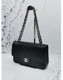 CHANEL CLASSIC MEDIUM DOUBLE FLAP BAG IN CAVIAR LEATHER SHW