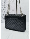 YSL SAINT LAURENT ENVELOPE MEDIUM CHAIN BAG IN MIX MATELASSE GRAIN DE POUDRE EMBOSSED LEATHER