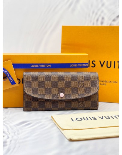 LOUIS VUITTON EMILIE DAMIER EBENE CANVAS WALLET -FULL SET-