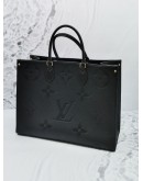 LOUIS VUITTON ON THE GO GM MONOGRAM EMPREINTE LEATHER -FULL SET-