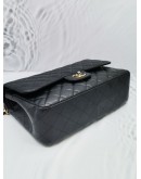 CHANEL CLASSIC DOUBLE FLAP CAVIAR LEATHER BAG GHW