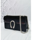 GUCCI GG DIONYSUS VELVET LEATHER CHAIN BAG SHW