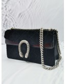 GUCCI GG DIONYSUS VELVET LEATHER CHAIN BAG SHW