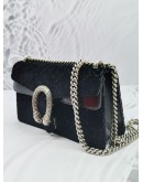 GUCCI GG DIONYSUS VELVET LEATHER CHAIN BAG SHW