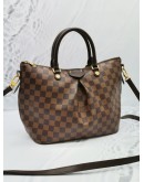 LOUIS VUITTON SIENA DAMIER EBENE CANVAS BAG WITH STRAP