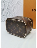 LOUIS VUITTON NICE NANO TOILETRY POUCH MONOGRAM CANVAS -FULL SET-