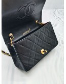 CHANEL VINTAGE CLASSIC LAMBSKIN SINGLE FLAP BAG