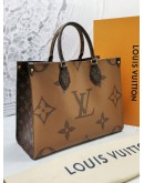 LOUIS VUITTON MONOGRAM REVERSE CANVAS ON THE GO MM -FULL SET-