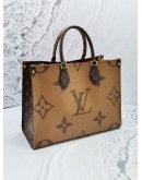 LOUIS VUITTON MONOGRAM REVERSE CANVAS ON THE GO MM -FULL SET-