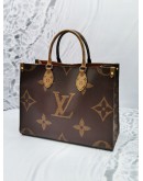 LOUIS VUITTON MONOGRAM REVERSE CANVAS ON THE GO MM -FULL SET-