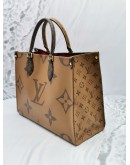 LOUIS VUITTON MONOGRAM REVERSE CANVAS ON THE GO MM -FULL SET-