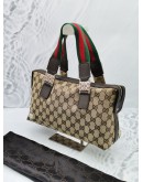 GUCCI GG CANVAS WEB SHOULDER BAG