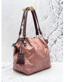 TOD’S FLOWER CANVAS HOBO BAG WITH STRAP
