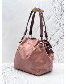 TOD'S FLOWER CANVAS HOBO BAG WITH STRAP