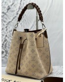 LOUIS VUITTON MURIA MAHINA PERFORATED LEATHER SHOULDER BAG CREAM