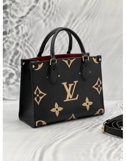 LOUIS VUITTON ON THE GO PM MONOGRAM EMPREINTE LEATHER BAG