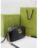 GUCCI GG MARMONT MATELASSE LEATHER CROSSBODY BAG