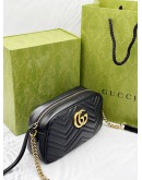 GUCCI GG MARMONT MATELASSE LEATHER CROSSBODY BAG