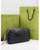 GUCCI GG MARMONT MATELASSE LEATHER CROSSBODY BAG