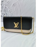 LOUIS VUITTON LOCKME TENDER POCHETTE CHAIN BAG CALFSKIN LEATHER