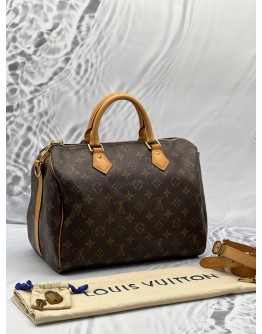 Louis Vuitton Speedy 30 Bandouliere Monogram Canvas Bag