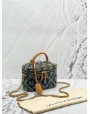 LOUIS VUITTON VANITY LIMITED EDITION DENIM & LEATHER CROSSBODY BAG 