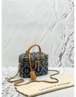 LOUIS VUITTON VANITY LIMITED EDITION DENIM & LEATHER CROSSBODY BAG 