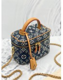 LOUIS VUITTON VANITY LIMITED EDITION DENIM & LEATHER CROSSBODY BAG 