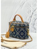 LOUIS VUITTON VANITY LIMITED EDITION DENIM & LEATHER CROSSBODY BAG 