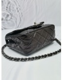 CHANEL MINI SQUARE QUILTED LAMBSKIN LEATHER SINGLE FLAP BAG