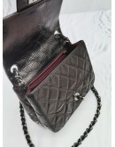 CHANEL MINI SQUARE QUILTED LAMBSKIN LEATHER SINGLE FLAP BAG