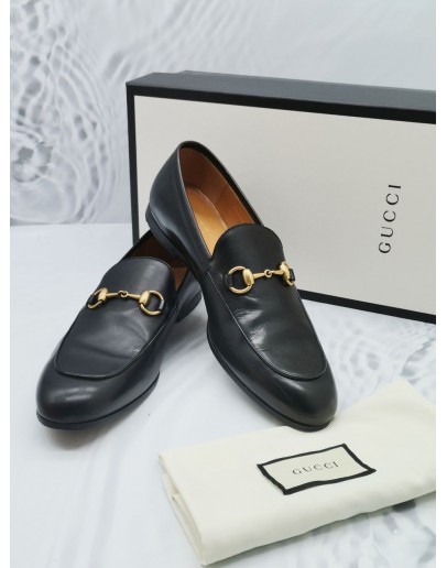 GUCCI LEATHER LOAFER SIZE 7 1/2 -FULL SET-