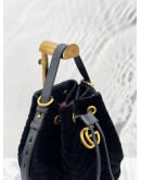 GUCCI GG MARMONT SUEDE LEATHER BUCKET BAG 