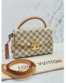 LOUIS VUITTON CROISETTE DAMIER AZUR CANVAS BAG WITH STRAP