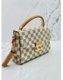 LOUIS VUITTON CROISETTE DAMIER AZUR CANVAS BAG WITH STRAP