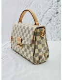 LOUIS VUITTON CROISETTE DAMIER AZUR CANVAS BAG WITH STRAP