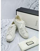 GUCCI GG ACE INTERLOCKING WHITE SNEAKERS SIZE 8 1/2 -FULL SET-