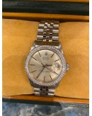 ROLEX OYSTER PERPETUAL DATEJUST HALF 18K WHITE GOLD REF 1601 36MM AUTOMATIC UNISEX WATCH