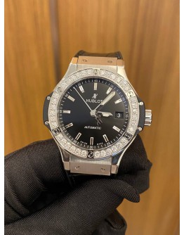 HUBLOT BIG BANG ORIGINAL FACTORY DIAMOND REF 365.SX.1470.LR.1204.SEA 38MM AUTOMATIC YEAR 2022 WATCH