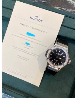 HUBLOT BIG BANG ORIGINAL FACTORY DIAMOND REF 365.SX.1470.LR.1204.SEA 38MM AUTOMATIC YEAR 2022 WATCH