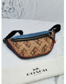 COACH RIVINGTON BELT BAG IN SIGNATURE CANVAS WITH ABSTRACT HORSE AND CARRIAGE 