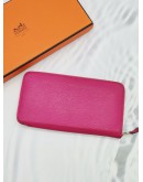 HERMES LEATHER LONG WALLET IN PINK