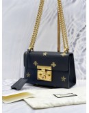 GUCCI SMALL PADLOCK BEE STAR LEATHER CHAIN BAG