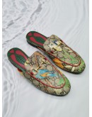 GUCCI GG CANVAS TIAN PRINCETOWN LOAFERS SIZE 36