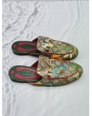 GUCCI GG CANVAS TIAN PRINCETOWN LOAFERS SIZE 36